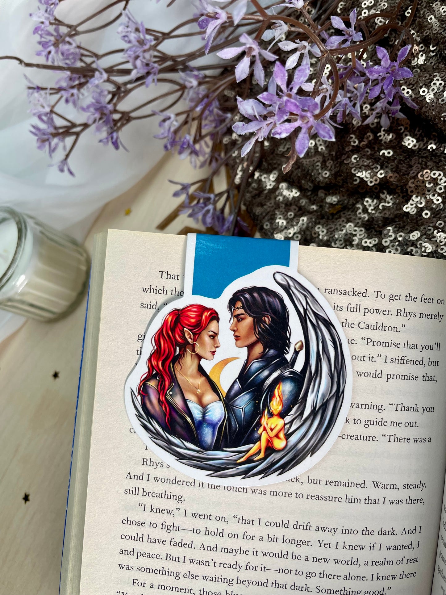 Magnetic bookmark | Hunt and Bryce | Crescent city| Sarah J Maas