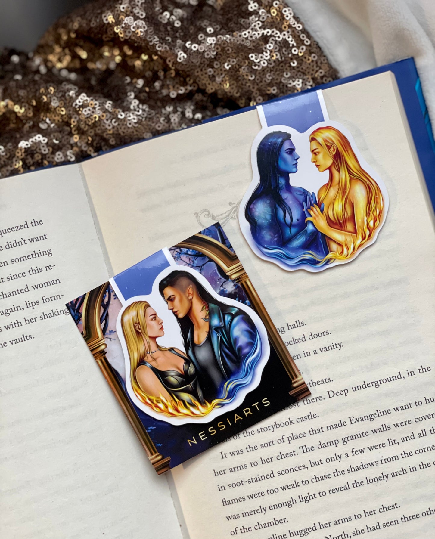 Magnetic bookmark | Ruhn and Lidia  | Crescent city| Sarah J Maas