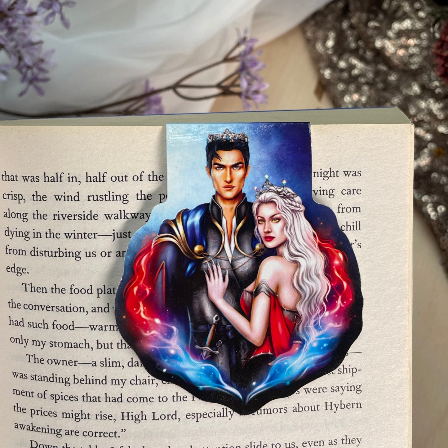 Rowaelin and Manorian | Magnetic bookmark | Throne of glass | Sarah J Maas