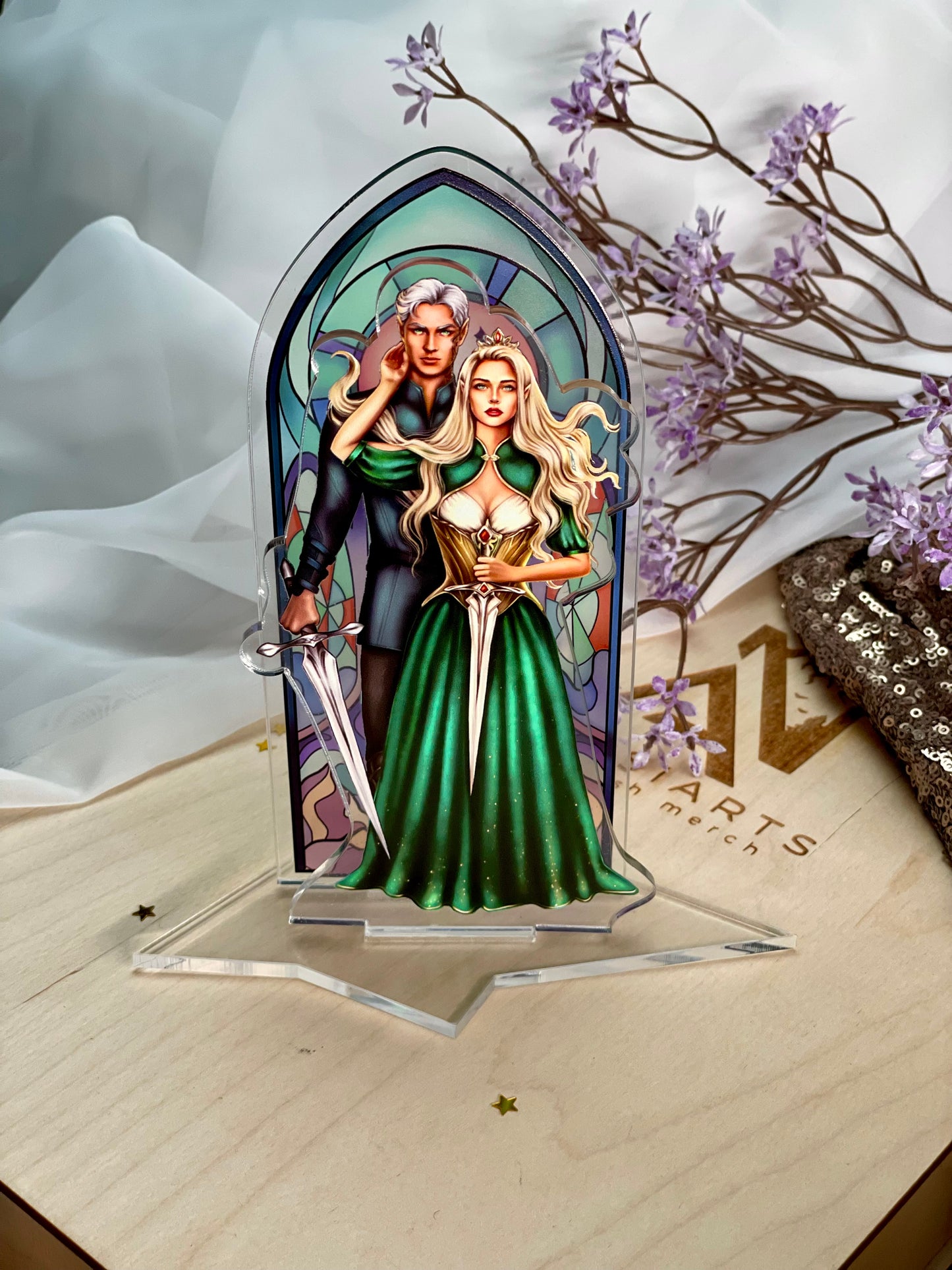 Aelin and Rowan | Acrylic Shelfie | Throne of Glass