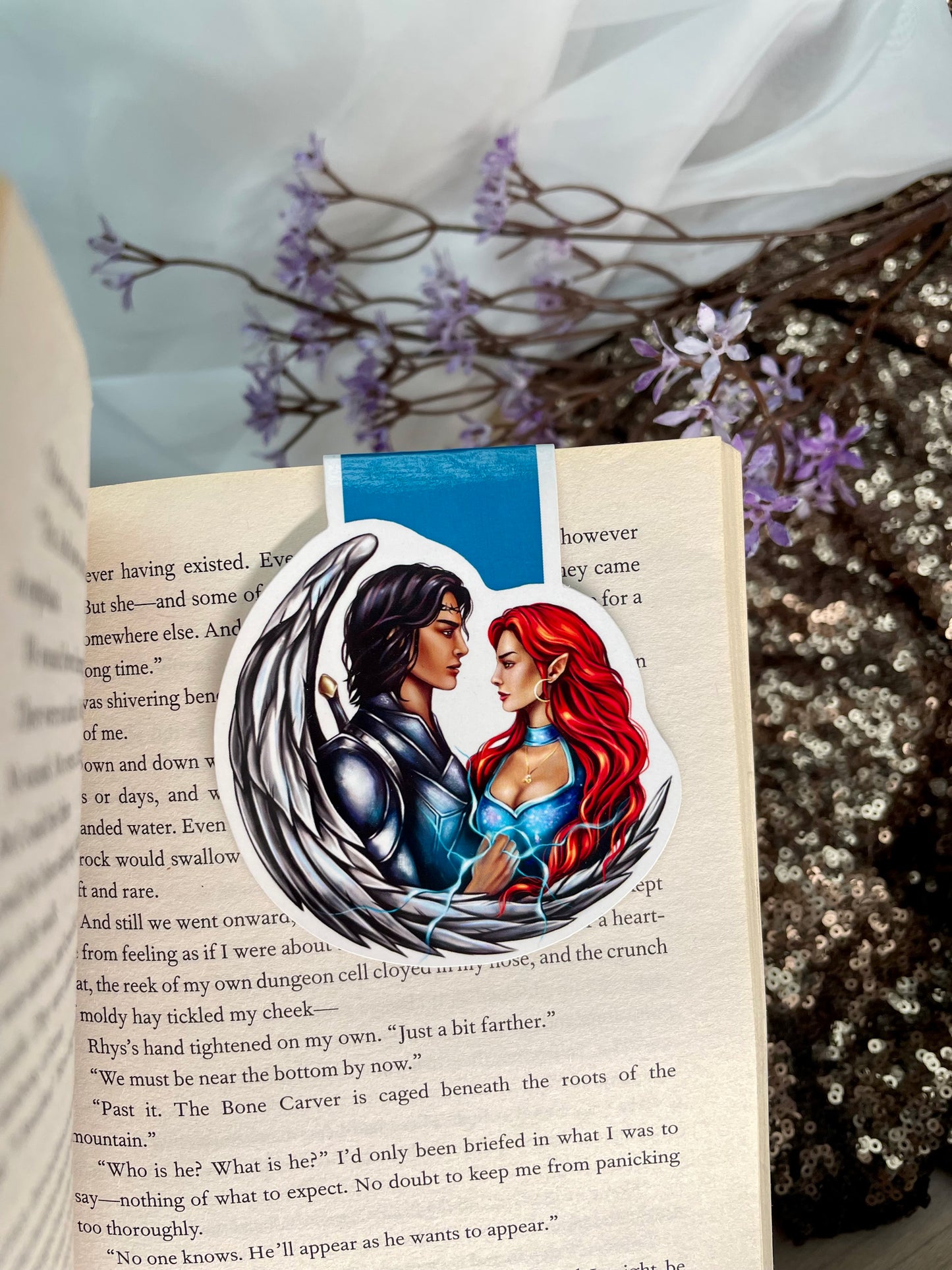 Magnetic bookmark | Hunt and Bryce  | Crescent city| Sarah J Maas