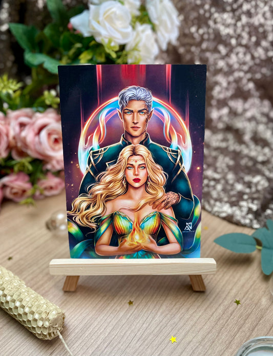 Rowan and Aelin| Print A6 and A5 | Sarah J Maas  | Throne of glass