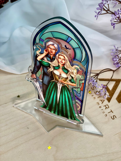 Aelin and Rowan | Acrylic Shelfie | Throne of Glass