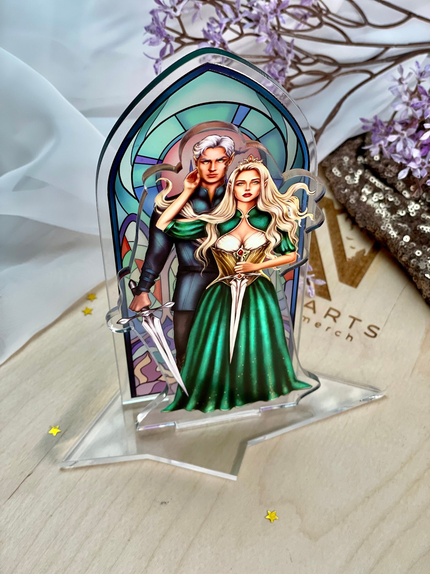 Aelin and Rowan | Acrylic Shelfie | Throne of Glass