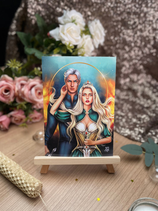 Rowaelin | Rowan and Aelin| Print A6 and A5 | Sarah J Maas  | Throne of glass